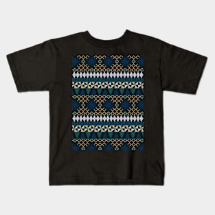 Nordic Sweater - Art Deco - Minimalist Colorful Holidays Kids T-Shirt